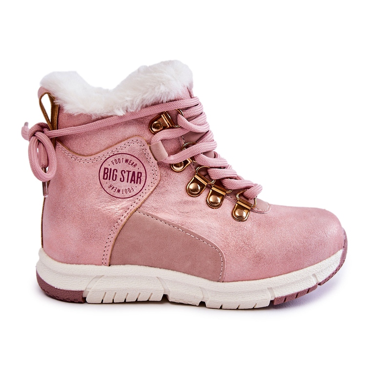 Botas isolantes infantil com zíper Big Star KK374177 Rosa