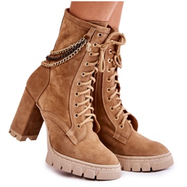 Lewski Shoes Bota de camurça com cadarço sapatos Lewski 3244 / G bege Lewski Shoes Bota de camurça com cadarço sapatos Lewski 3244 / G bege