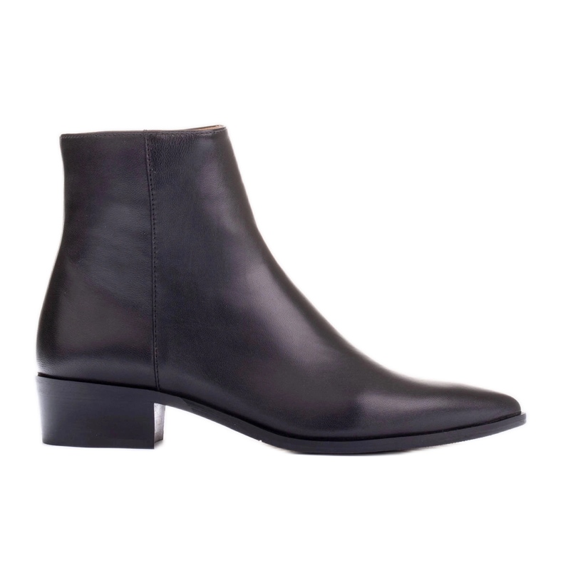 Marco Shoes Botas sutis feitas de couro macio preto