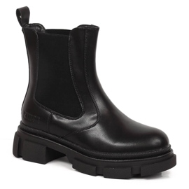 Botas Jodhpur em couro preto, Big Star com isolamento preto KK274485