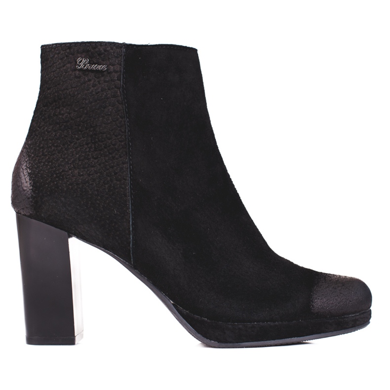 Botas pretas femininas em um poste alto Shelovet preto