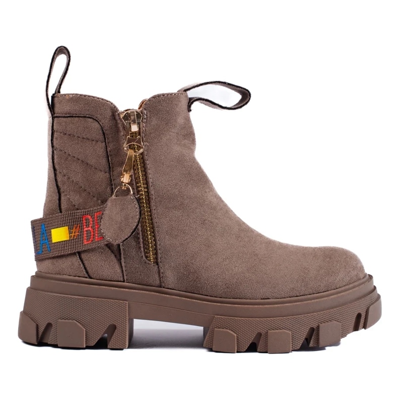 Botins plataforma femininos bege