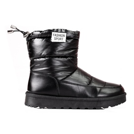 W. Potocki Botas de neve de mulher Potocki com cano baixo preto
