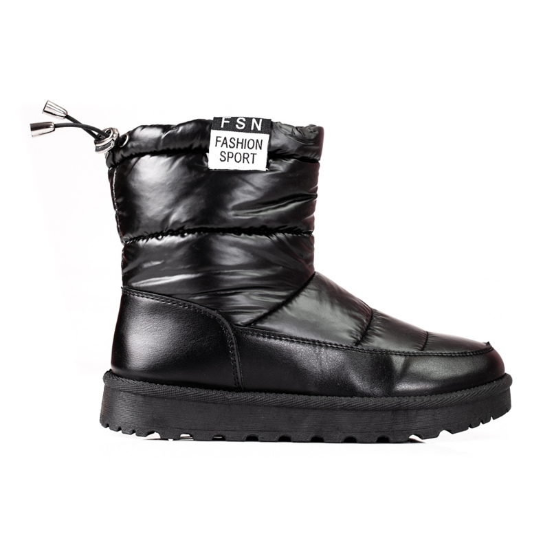 W. Potocki Botas de neve de mulher Potocki com cano baixo preto