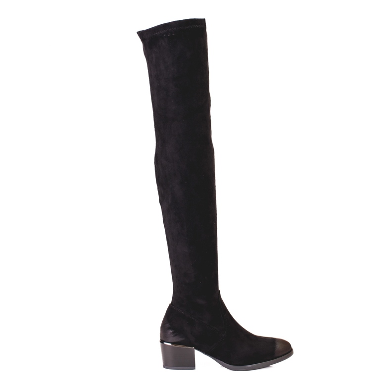 Botins de mulher de camurça Vinceza preto