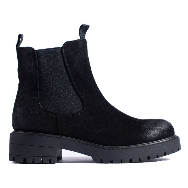 Botas Chelsea de mulher Shelovet pretas preto