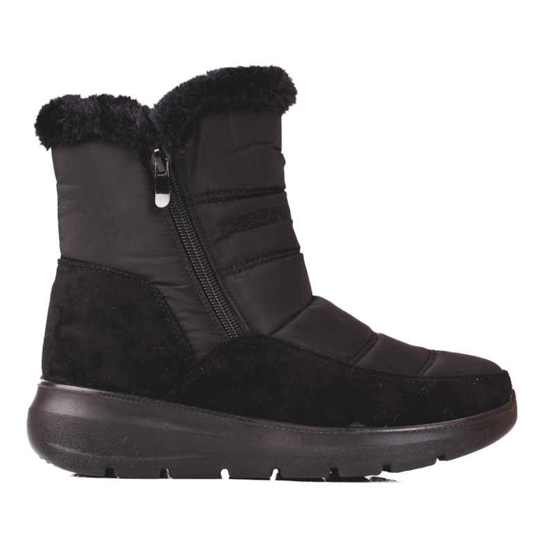 Botas Shelovet femininas isoladas com pele preto