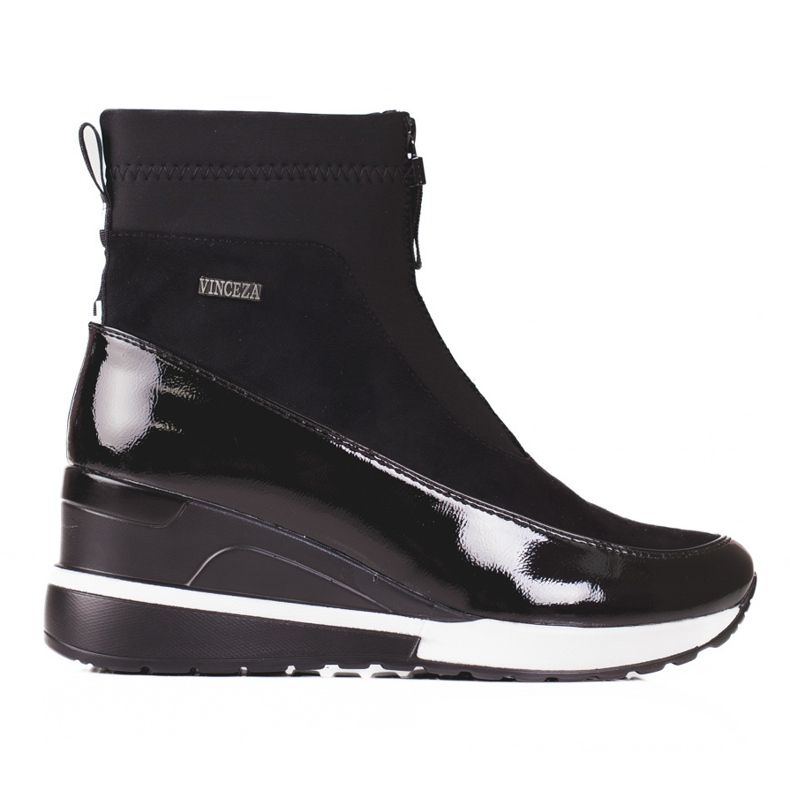 Botas esportivas femininas na cunha Vinceza preto