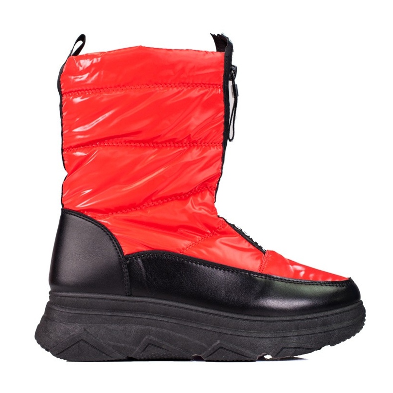 W. Potocki Botas de neve vermelhas femininas na plataforma Potocki vermelho W. Potocki Botas de neve vermelhas femininas na plataforma Potocki vermelho