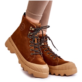 Botas quentes de camurça marrom Big Star KK274520