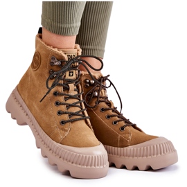 Botas quentes de camurça Big Star KK274521 Bege marrom