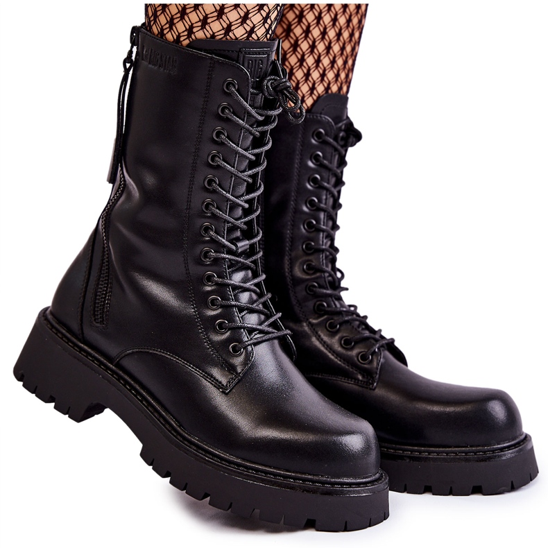 Botas de couro Glany Big Star KK274494 Preto