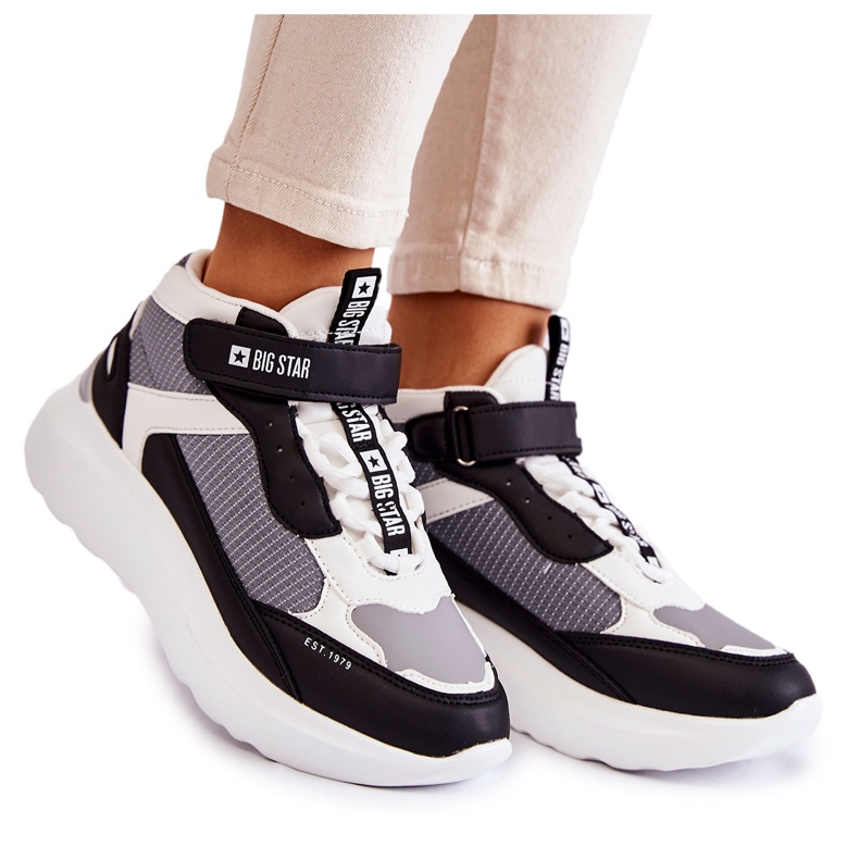 Tênis esportivo feminino Memory Foam System Big Star KK274405 Branco