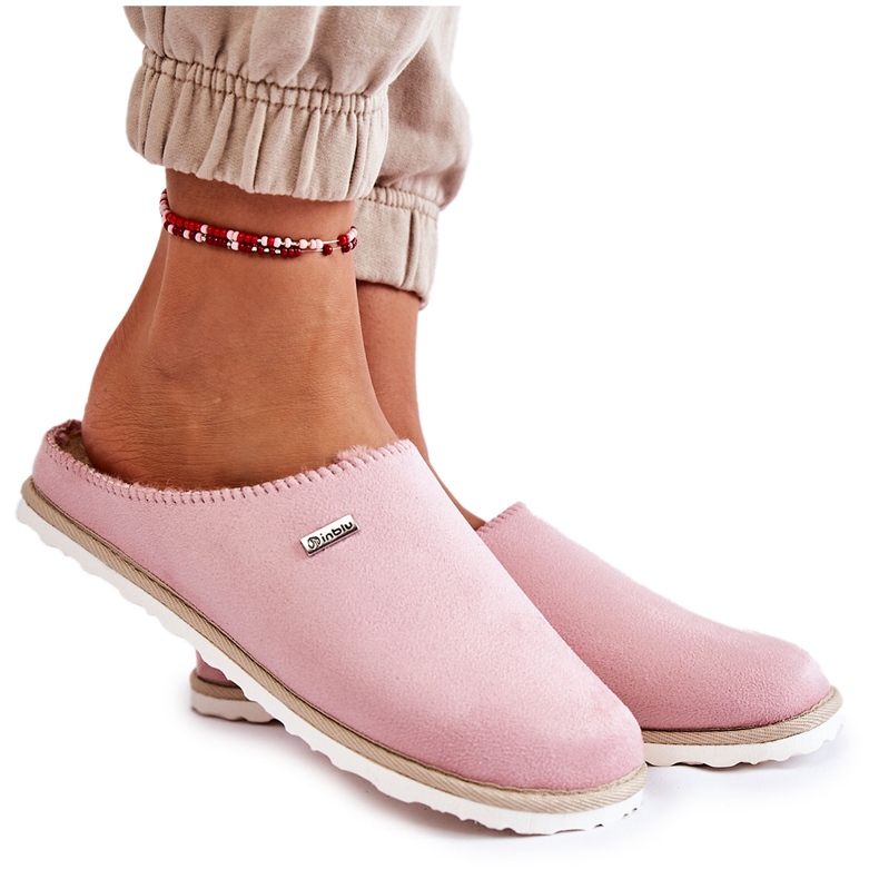 Chinelos quentes domésticos Inblu CS-34-023 Rosa