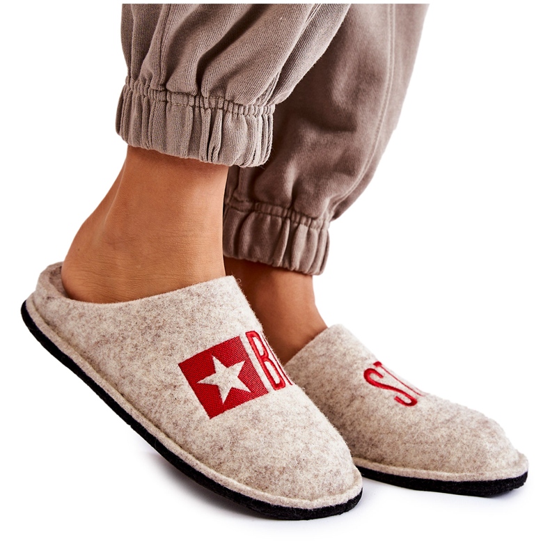 Chinelos domésticos Big Star KK276021 Bege