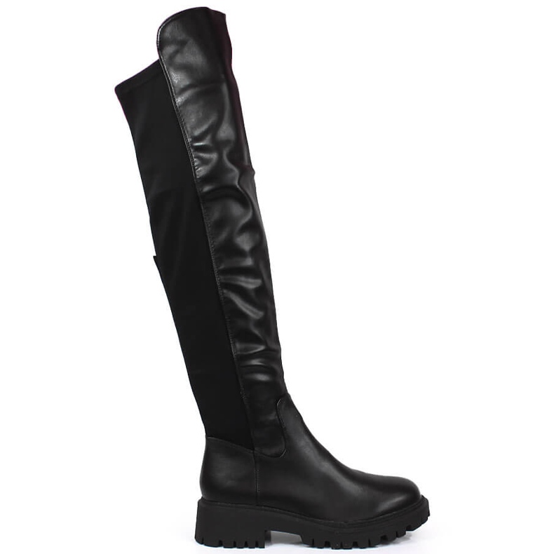 Botas femininas acima do joelho com isolamento preto Laura La.Fi