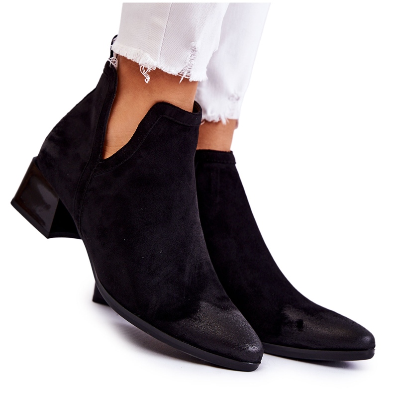 Vinceza Botas clássicas femininas com zíper preto Ellene Vinceza Botas clássicas femininas com zíper preto Ellene
