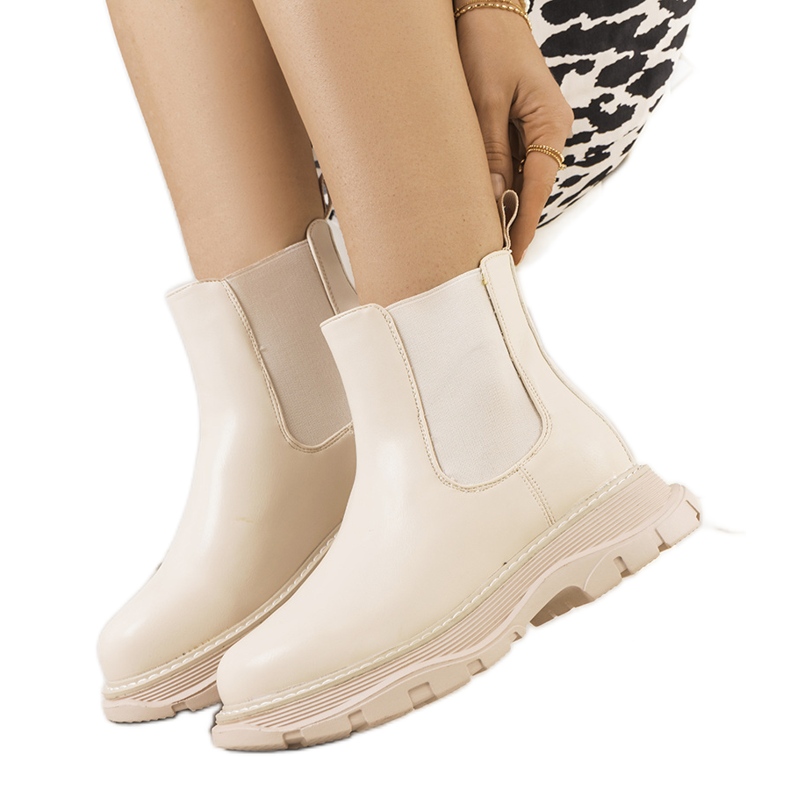 PA1 Botas femininas Pilar bege