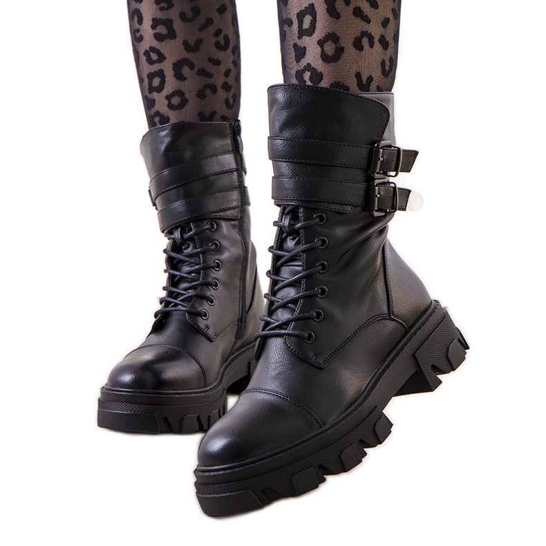 PA1 Bolsas Lupins para mulheres negras preto