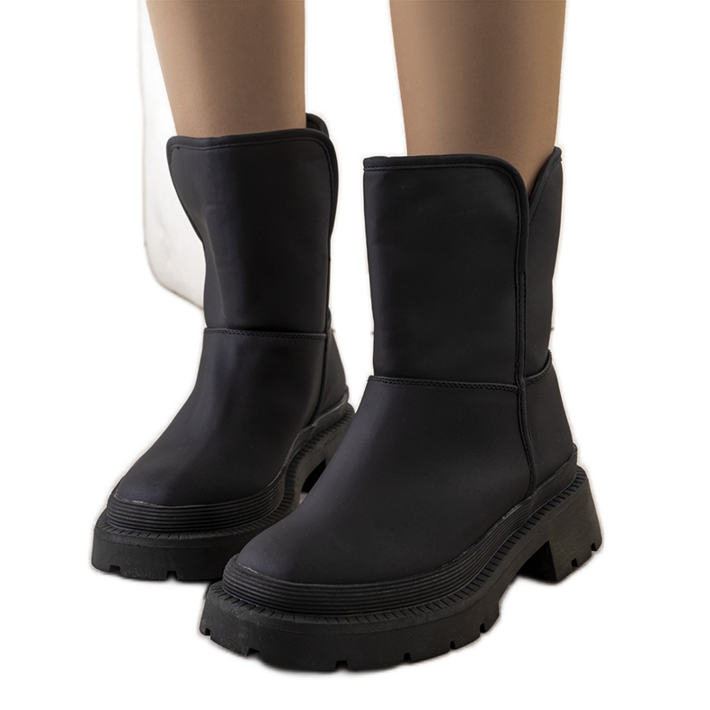 Botas de neve para mulher negra Veronis preto
