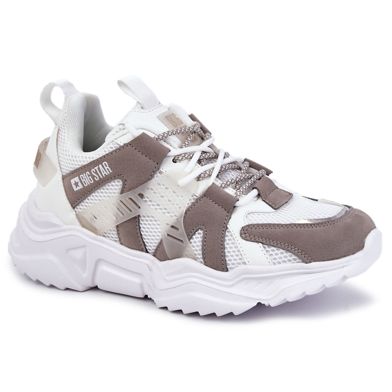 Tênis esportivo masculino leve Big Star KK174055 branco