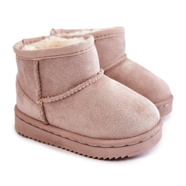 Botas de neve quentes infantis Gooby bege claro