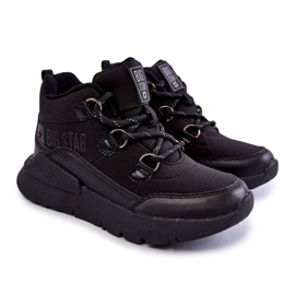 Botas infantis espuma de memória Big Star KK374119 preta preto