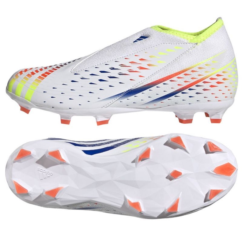 Chuteiras Adidas Predator Edge.3 Ll Fg Jr GW0984 branco branco Chuteiras Adidas Predator Edge.3 Ll Fg Jr GW0984 branco branco