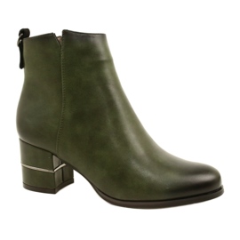 Botas da moda para mulheres Olive M.Daszyński SA125A-2 multicolorido verde