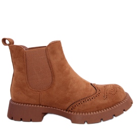 PA1 Botas Chelsea de mulher Ethel Camel marrom