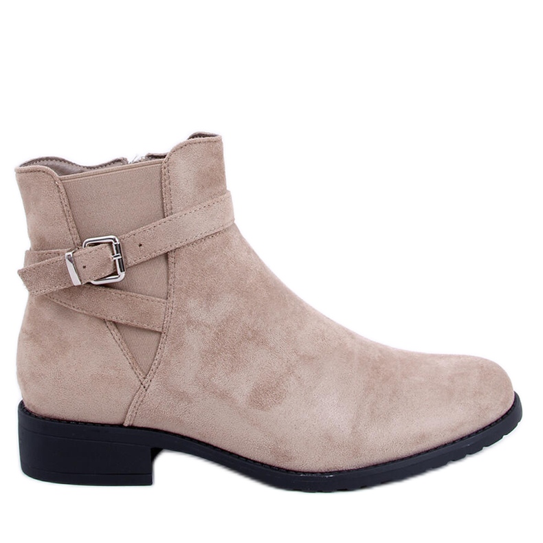 PA1 Botas de mulher Tourel Khaki de camurça bege