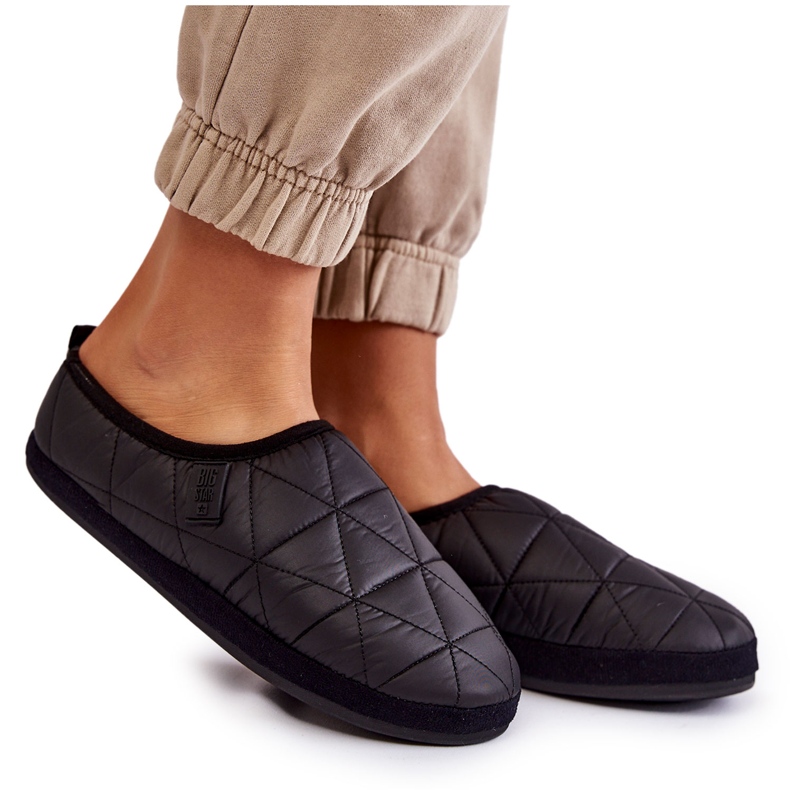 Chinelos femininos Big Star KK274606 Preto