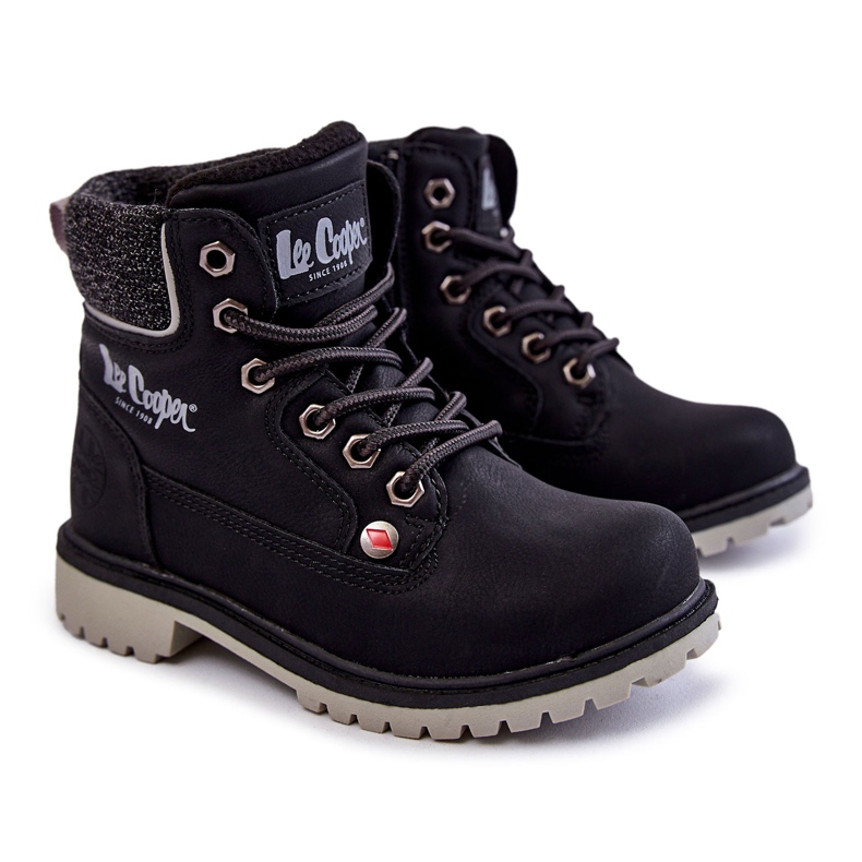 Botas pretas infantis Lee Cooper LCJ-22-01-1491 preto