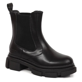 Botas Chelsea na plataforma isolada Big Star W INT1787 preto