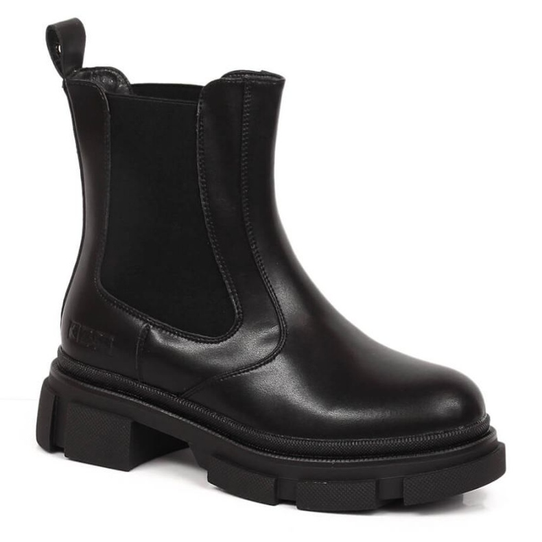 Botas Chelsea na plataforma isolada Big Star W INT1787 preto