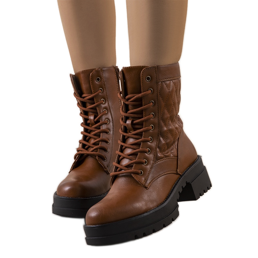 Botas online castanhas senhora