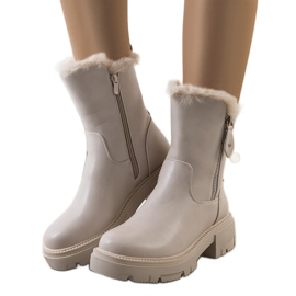 Botas de neve bege com pelo Degli Botas de neve bege com pelo Degli