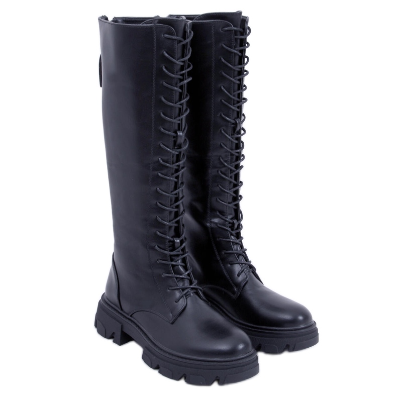 BM Botas de equitação Hanson Black para mulher preto