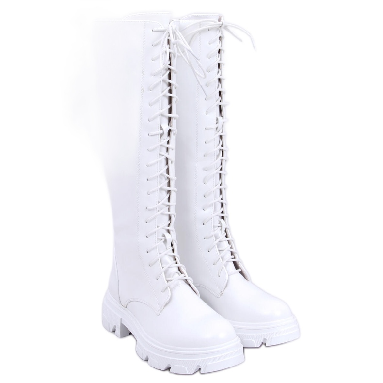 BM Botas de equitação Hanson White para mulher branco