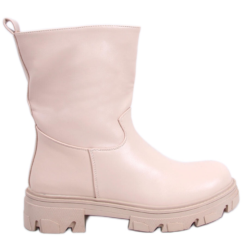 Botins Stevens Bege com cano reto