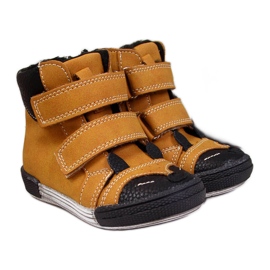 Sapatos de menino com velcro camelo Kornecki 6583 marrom