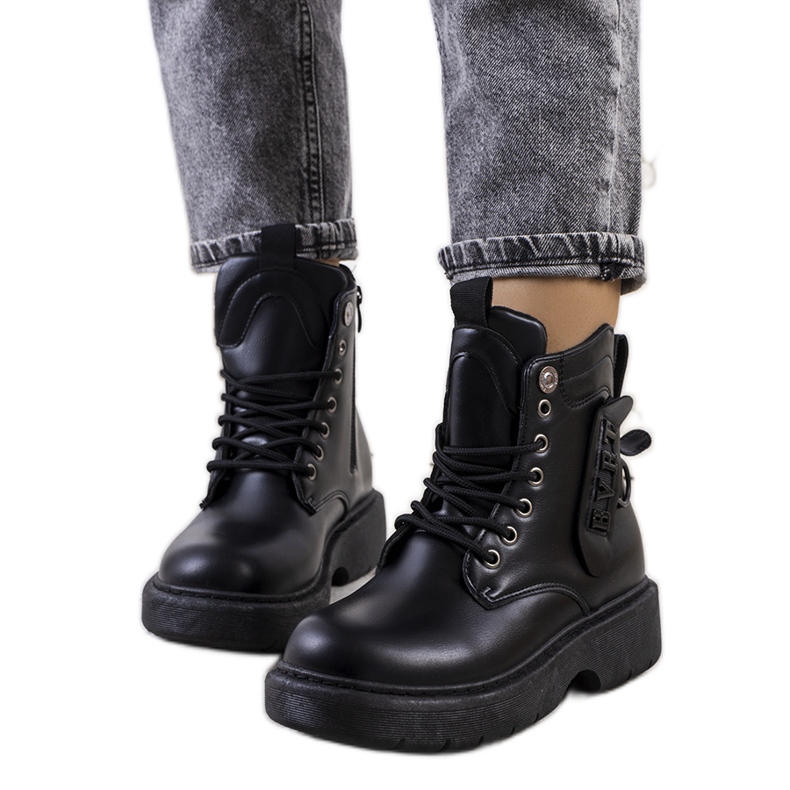Botas pretas na plataforma Denna preto