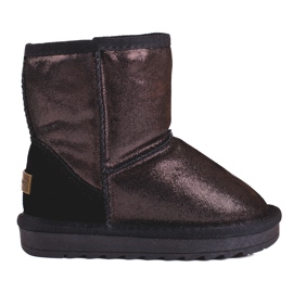 Botas de neve castanhas de menina marrom