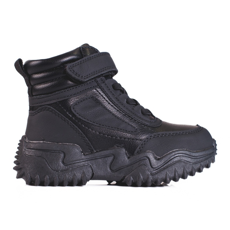 Botas pretas isoladas para meninos preto