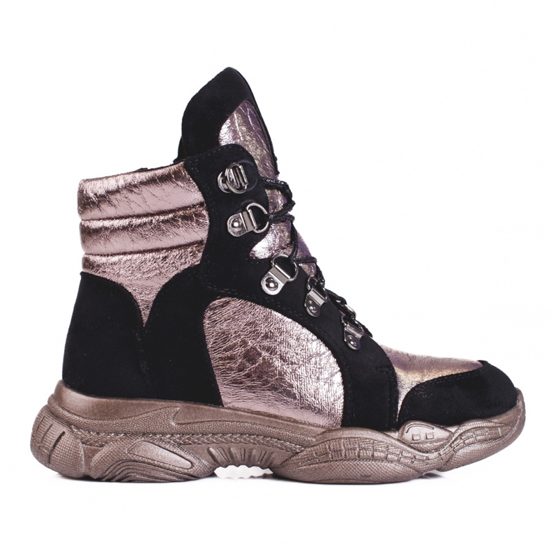 Botas de menina com sola grossa Shelovet preto