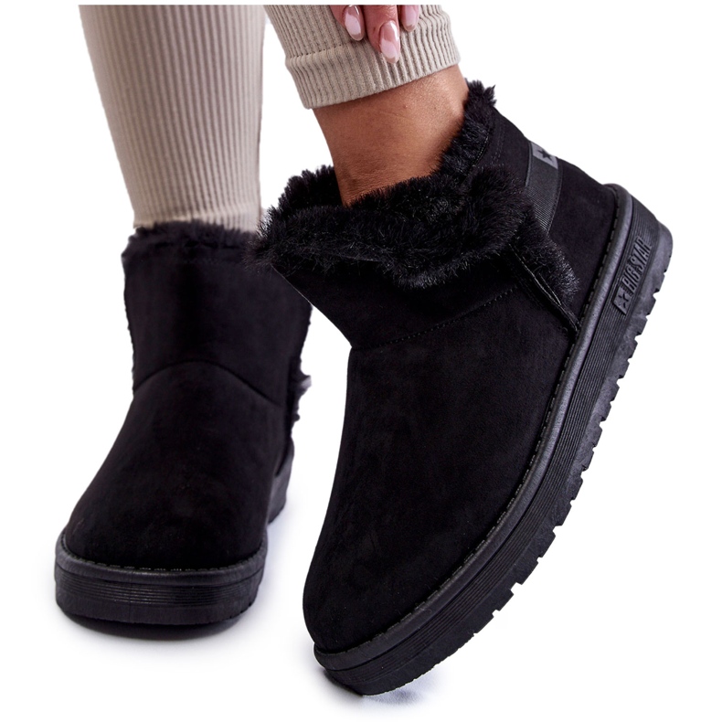 Botas de neve pretas femininas Big Star KK274622 preto