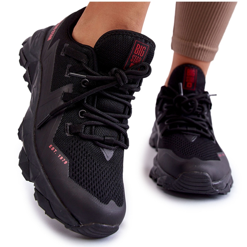 Tênis feminino Memory Foam System Big Star KK274211 Preto