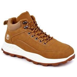 BM Sapatos de trekking masculinos quentes Trappers Camel Otto marrom