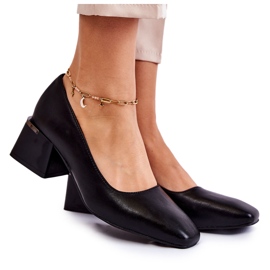 Sapatos de couro La.Fi 230034B-QN Preto