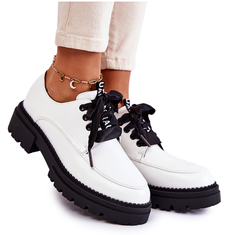 Sapatos Femininos de Couro La.Fi 210004W-PU Branco